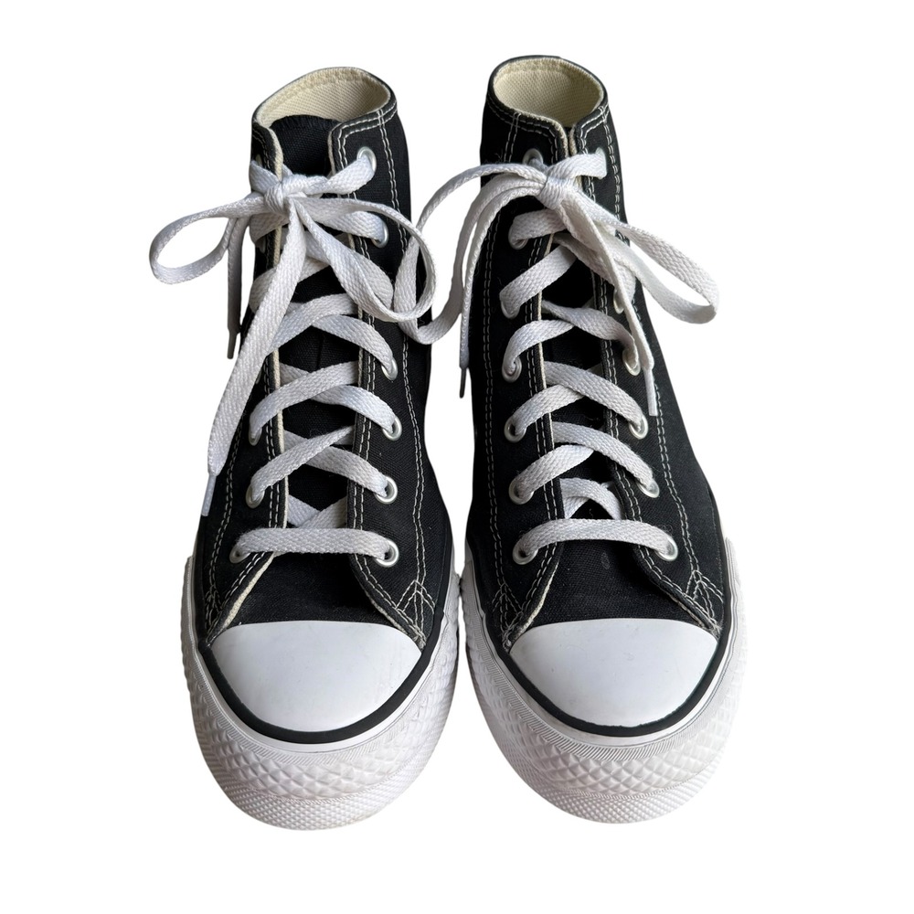Converse Chuck Taylor All Star Lift Platform High Top Black White 5Y / Women's 7
